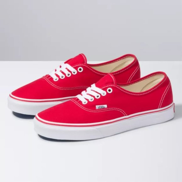 Vans Men's Authentic Sneakers in red - Picture 2 of 3